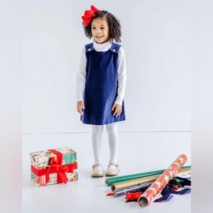 NWT—The Beaufort Bonnet Co Julian Jumper Nantucket Velveteen Navy 18-24 months